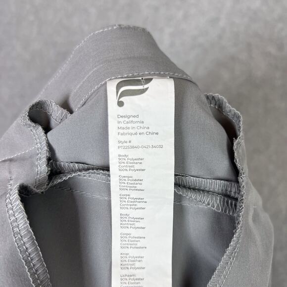 Fabletics Pants Mens 34x32 (Fits 36x30) Grey The Only Pant Performance Chino - Picture 10 of 11
